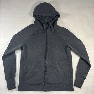 Champion Womens Hoodie Full Zip Fleece Heavy Weight Gray size Large